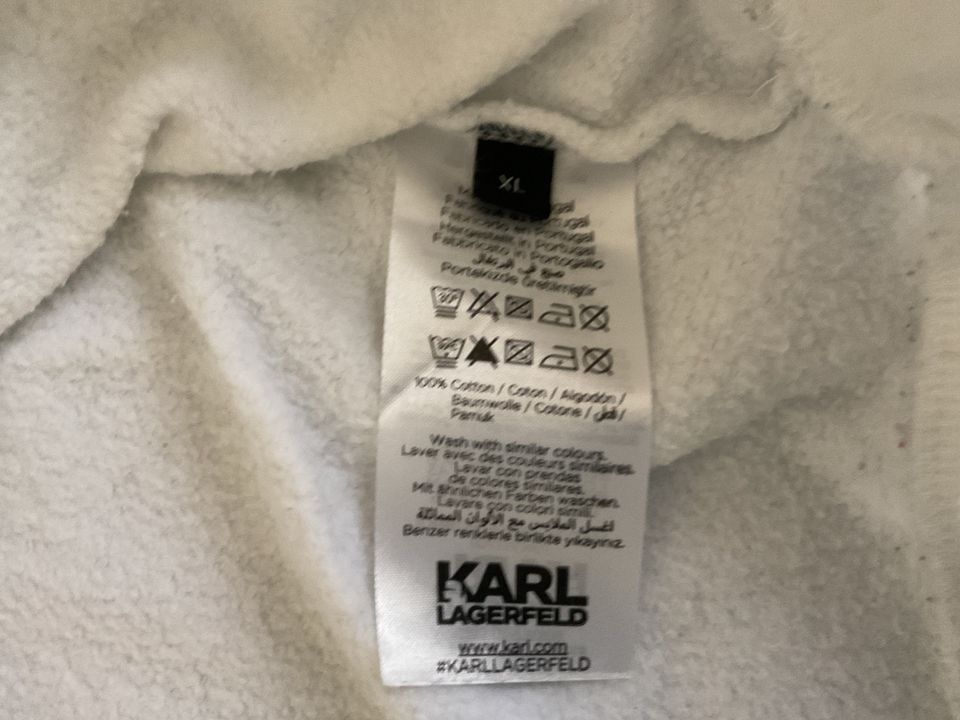 Karl Lagerfeld Sweatshirt Weiß XL auch als s oversize tragbar in Dortmund