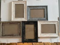 Holzbilderrahmen für 5 Fotos, Weiß, grau, schwarz, Antik, shabby Friedrichshain-Kreuzberg - Friedrichshain Vorschau