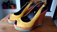 Gelbe Damenschuhe Plattform Espadrilles Hessen - Maintal Vorschau