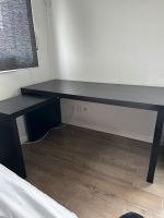 MALM Schreibtisch mit Ausziehplatte, schwarzbraun, 151x65 cm Aachen - Vaalserquartier Vorschau