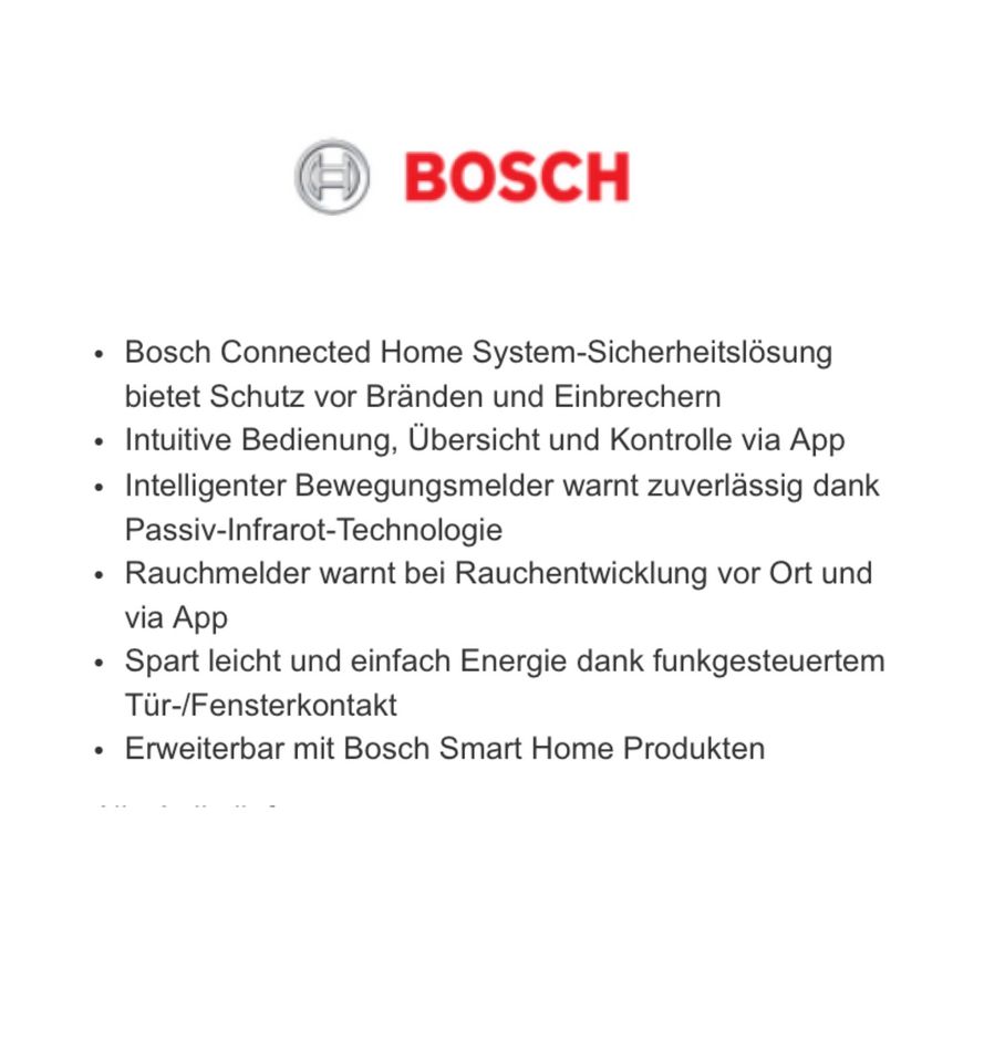 OBI Gießen Bosch Smart Home Starter-Set Sicherheit in Gießen