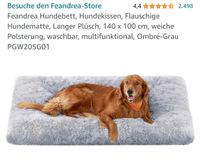 NEU: flauschiges Hundebett, 140x70 cm, grau Sachsen-Anhalt - Wettin-Löbejün Vorschau