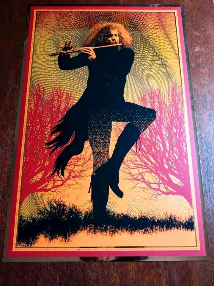 Jethro Tull Siebdruck Poster Ian Anderson in Jena