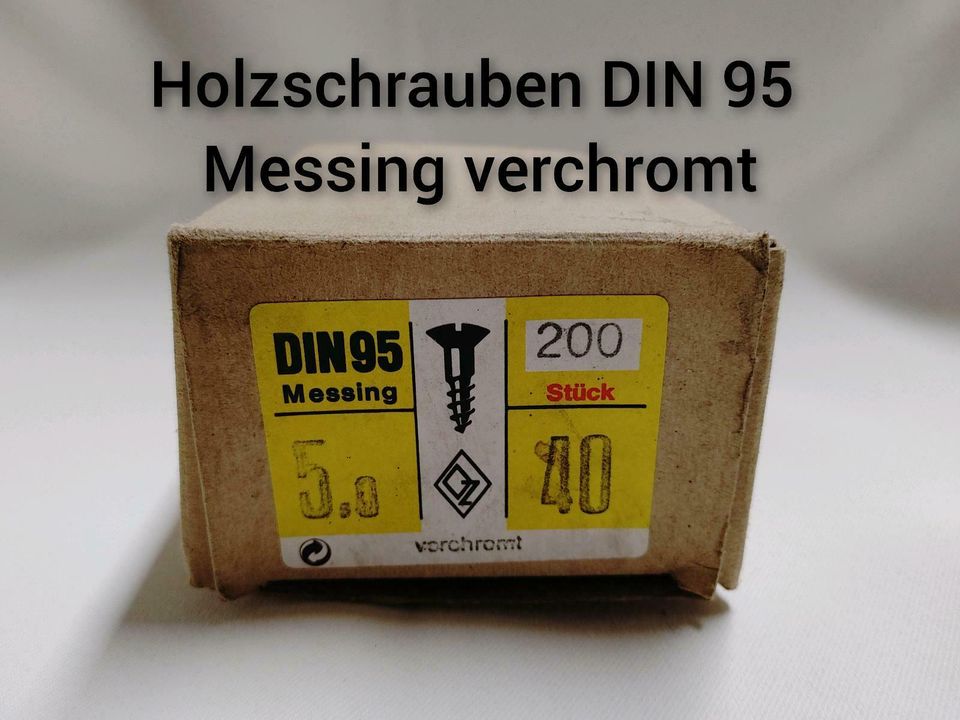 Holzschrauben DIN 95 Messing verchromt Sonderpreise!! in Bielefeld