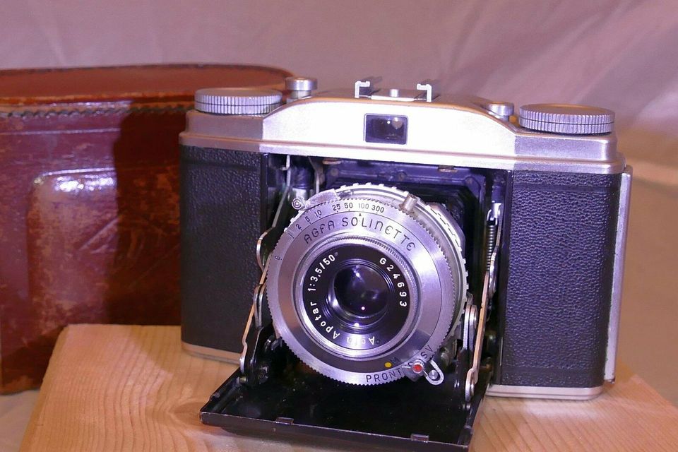 Vintage Foto -AGFA Solinette II mit 3,5/50mm Apotar Objektiv 1952 in Ratekau