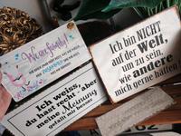 Schilder mit Sprüche Spruch Schild Deko Dekoration Bayern - Meitingen Vorschau