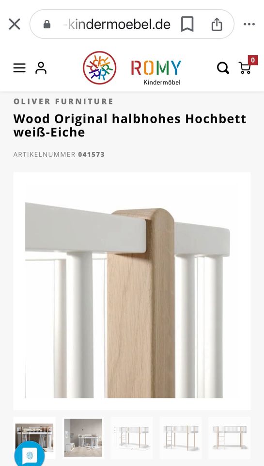 Oliver Furniture Wood halbhohes Hochbett in Heiligenhaus
