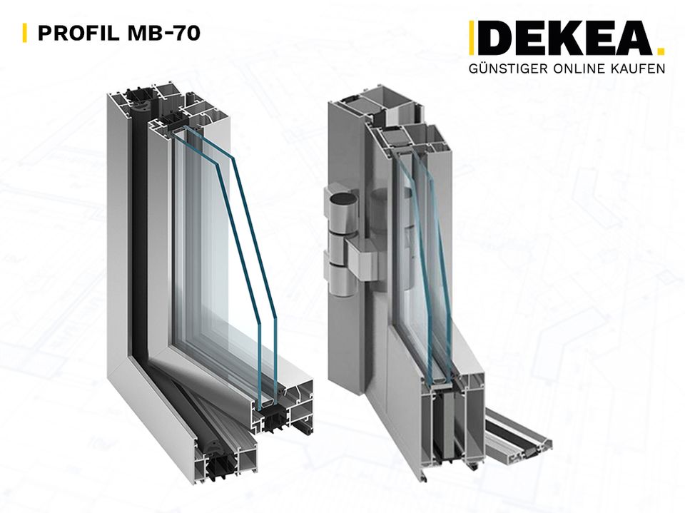 Aluminium Tür 1920 x 2290 Nebeneingangstür Tür mit Nebenlicht Eingangstür Wohnungstür RAL Farbe Haustür nach Maß Industrietür Anthrazit Wohnungstür Außentür Aluminiumtür in Dresden