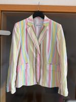 Basler Blazer Gr. 42 weis mit rosa gelb blauen Streifen Leinen Nordrhein-Westfalen - Moers Vorschau
