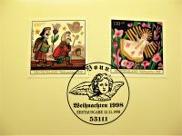 Weihnachtsmarken 1998 mit Ersttagsstempel Baden-Württemberg - Heiningen Vorschau