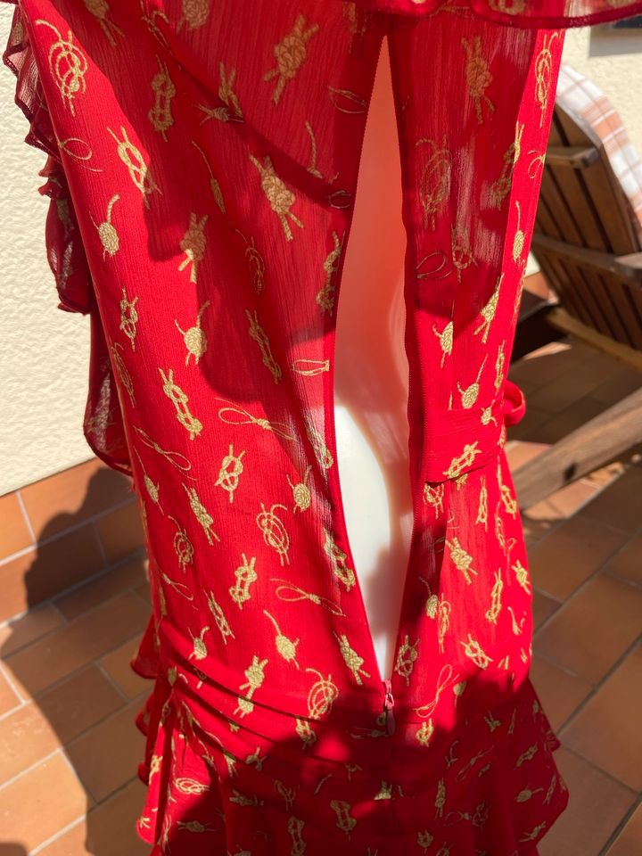 Sehr schönes Sommerkleid Gr. M rot in Geyer