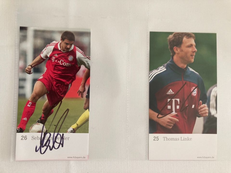 FC Bayern München Autogrammkarten original signiert in Brilon