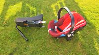 Auto babysitz Babyschale Cybex aton rot mit basis Brandenburg - Mittenwalde Vorschau