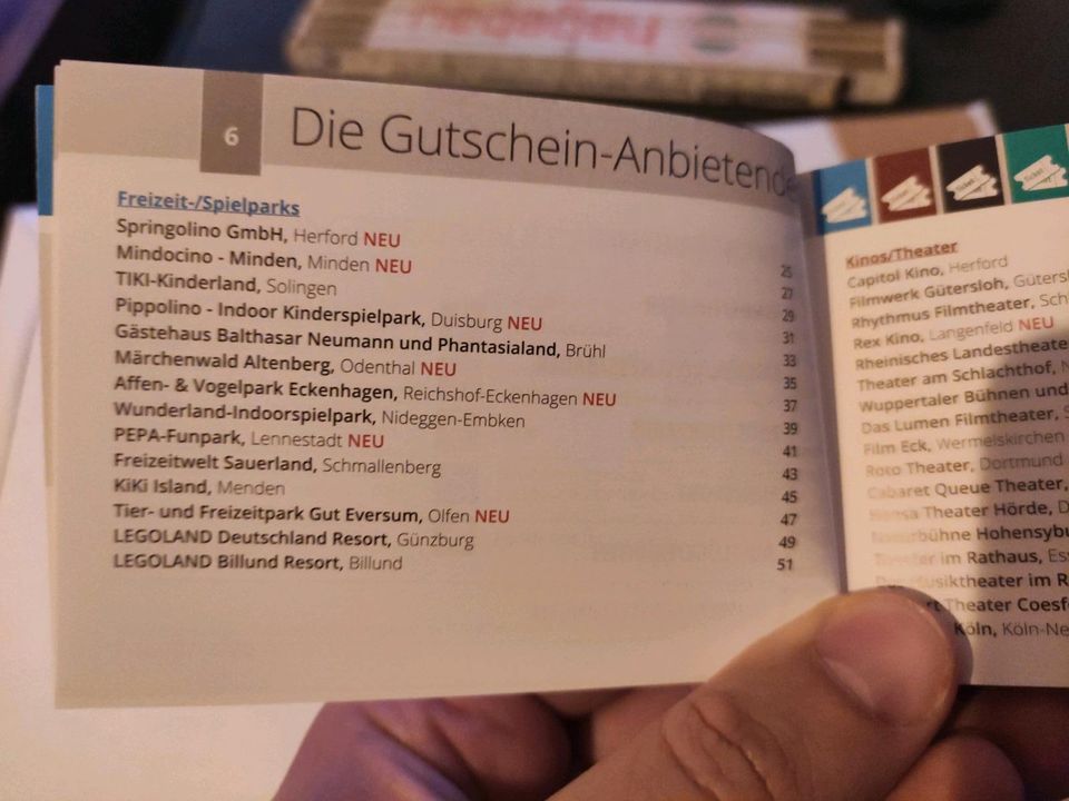 Freizeitblock 2024 Nordrhein-Westfalen NRW Gutscheinbuch in Dortmund