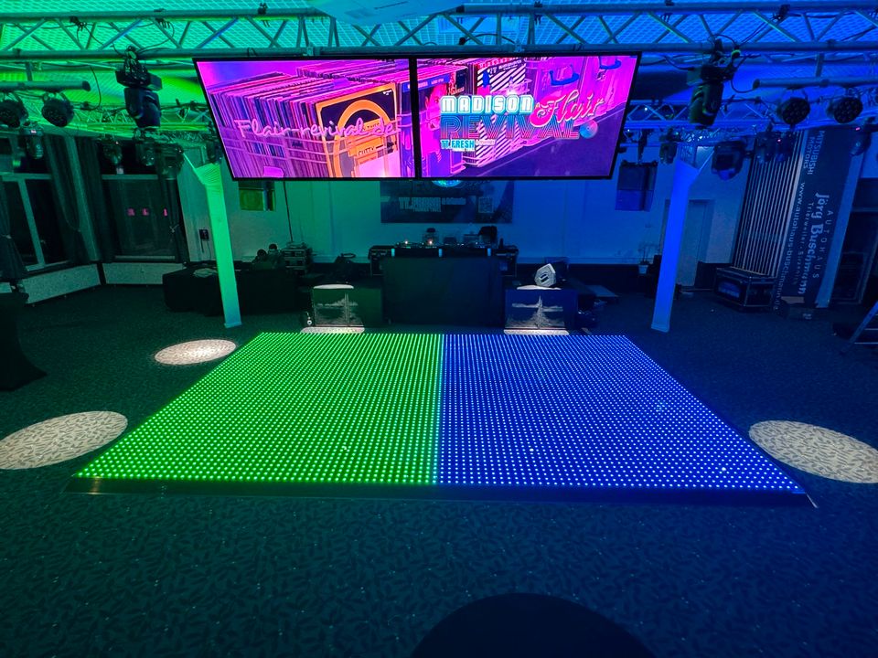 LED Tanzfläche LED Dancefloor Hochzeit (düğün) in Schweich