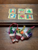 Glas Glocken Baumschmuck DDR und Papierhänger Ostalgie Hessen - Riedstadt Vorschau