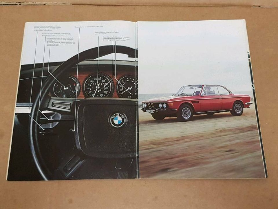 BMW 3.0CS, 3.0CSI, 3.0CSL, 2,5CS Prospekt von 02/1975 in Siegburg