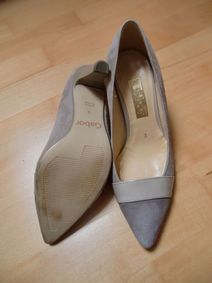 Neue Gabor Pumps Schuhe Leder beige Gr. 35,5 (3) in Landsberg (Lech)