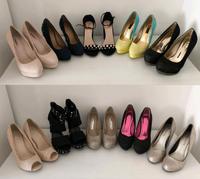 Gr. 38 Plateau Pumps Sandalen gold schwarz Glitzer Tamaris JE 10€ Bayern - Ansbach Vorschau