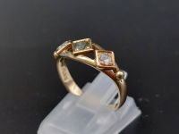 vintage geometrischer Gold Ring 585 14 Karat Damenring 199,00* Frankfurt am Main - Sachsenhausen Vorschau