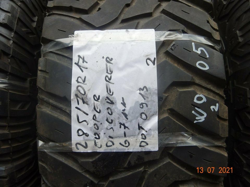 4x 285/70 R17 M+S Cooper Discoverer STT Gebraucht (W005) in Waldshut-Tiengen