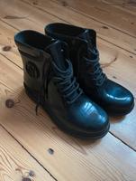 Schwarze Armani boots Stiefel glänzend Gr. 37 Mitte - Wedding Vorschau
