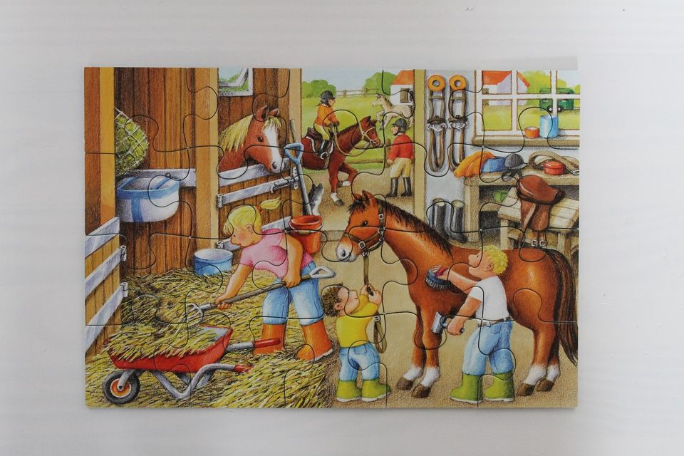 Puzzle - Stallszenen / Bauernhof - 2x 20 Teile von Ravensburger in Offenbach