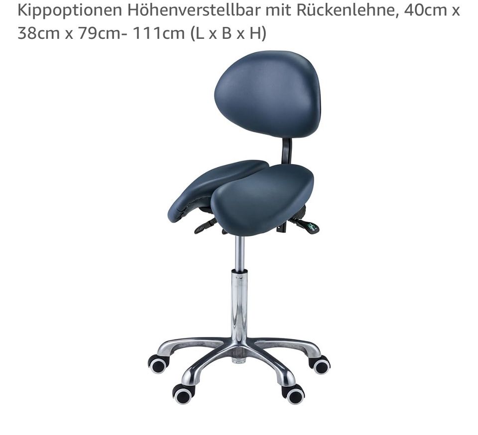 Ergonomischer Massage Bürostuhl / Sattelstuhl Split Seat in Winterstein