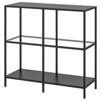 IKEA Regal VITTSJÖ (schwarzbraun/Glas, 100x93 cm) Rheinland-Pfalz - Mainz Vorschau