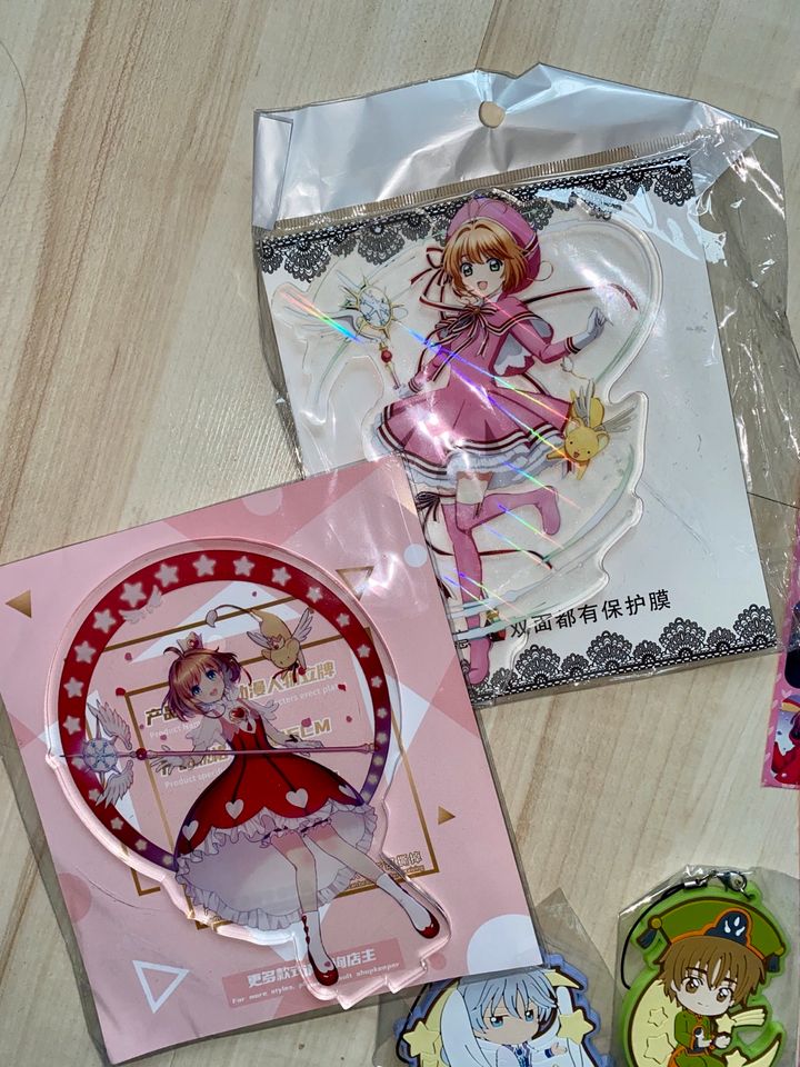 CCC Card Captor Sakura Set 3 Blanket A + B Acryls Buttons Sticker in Hannover