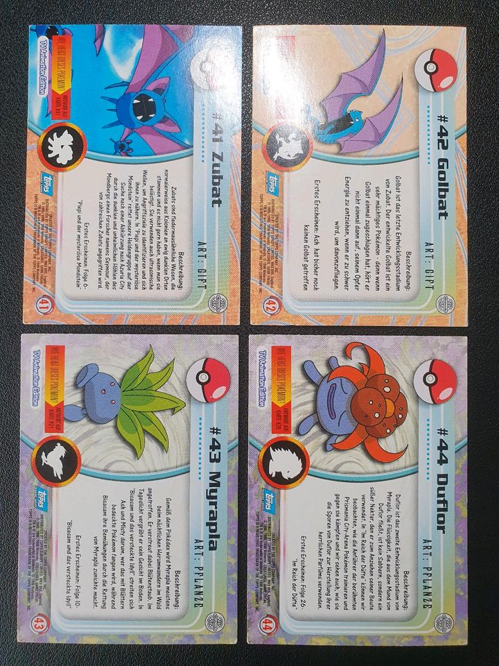 48x Topps Karten Non Holo Pokemon Sammlung TV Animation Simsala in Großenkneten