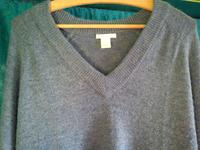 Schöner blaumelierter Feinstrickpullover V Ausschnitt Basic H&M Hessen - Schwalmstadt Vorschau