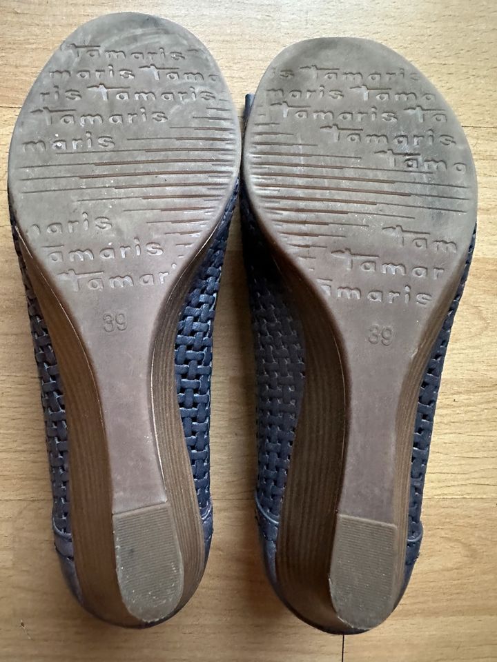 TAMARIS Ballerinas blau Gr. 39 in Düsseldorf