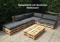 4 x Palettenkissen-Set Sitzkissen+langes Rückenkissen Anthrazit Bayern - Bindlach Vorschau