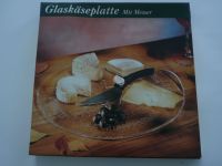 Käseplatte Glasplatte Servierplatte aus Glas Murano mit Käsemesse Nordrhein-Westfalen - Bad Salzuflen Vorschau