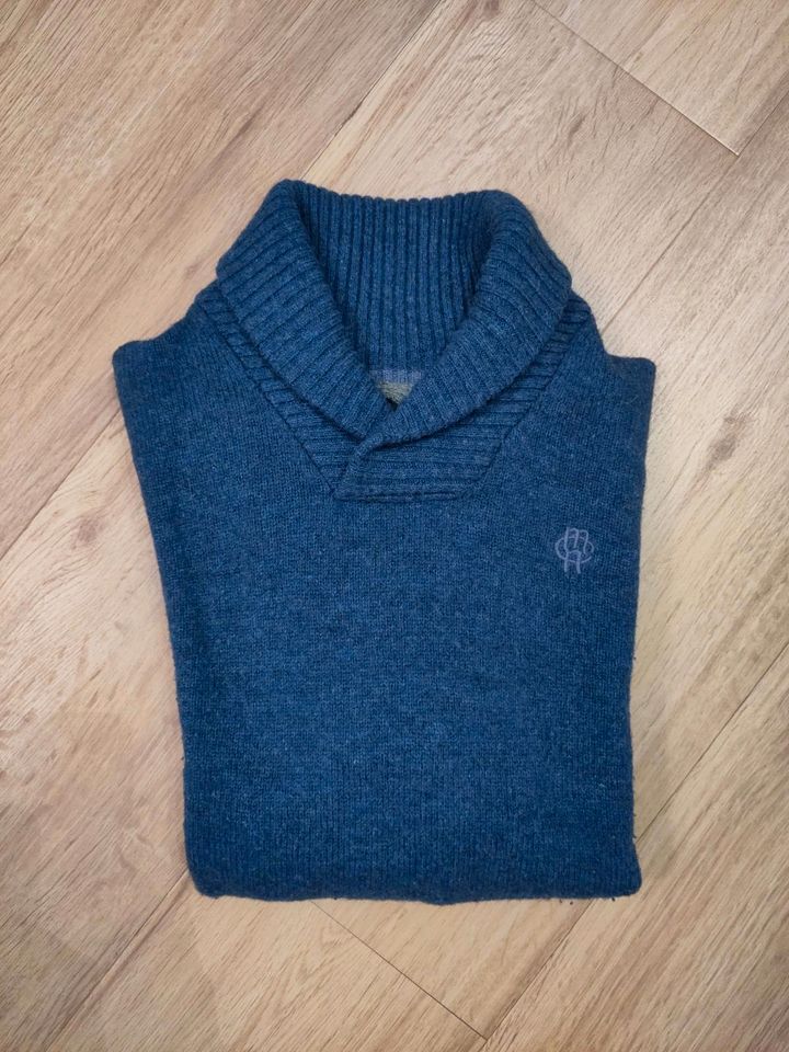 Pullover, 100% Lammwolle, blau, Größe S in Hamburg