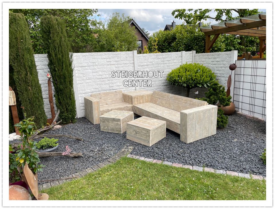 Lounge-Set Lounge Sofa Gartenmöbeln Sitzgruppe Bauholz Ecklounge in Dortmund