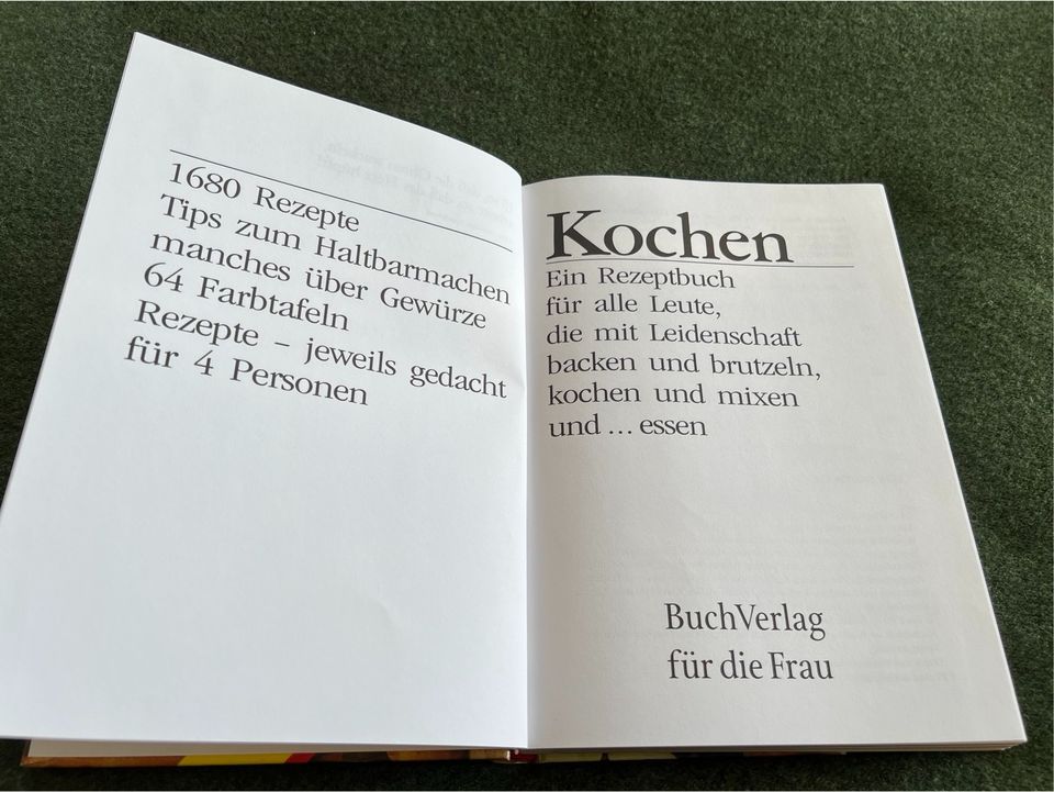 Kochbuch Kochen 1680 Rezepte Verlag für die Frau in Pesterwitz