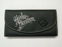 Harley Geldbörse Damen Portemonnaie Leder schwarz B&S Niedersachsen - Schortens Vorschau