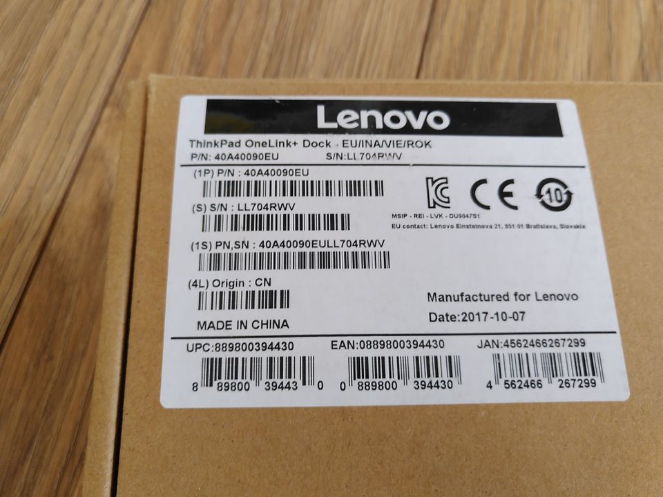 Dockingstation Lenovo ThinkPad one Link+ dock in Leipzig