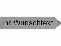 Metall Richtungspfeil - weiß mit individueller Beschriftung Sachsen - Großolbersdorf Vorschau