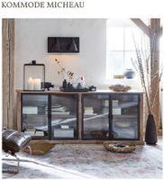 Kommode Micheau braun Sideboard Glas Vitrine Vintage NP 1698.- Bayern - Tittmoning Vorschau