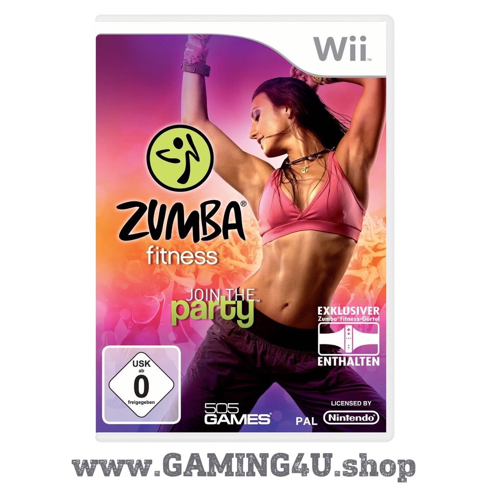 ZUMBA FITNESS für Nintendo Wii - Spiele und Gürtel zum Trainieren in Aulendorf