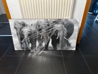 Großes Elefantenbild - Print Karton/Holz Leinwand 100cm * 50cm Baden-Württemberg - Epfenbach Vorschau
