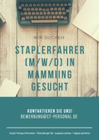 Staplerfahrer (m/w/d) in 94437 Mamming gesucht! Bayern - Mamming Vorschau