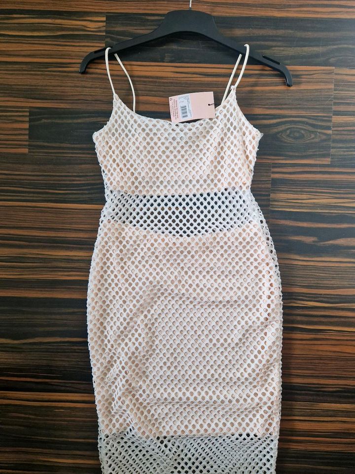 Kleid Netzkleid weiß Missguided Gr.38 in Oberriexingen