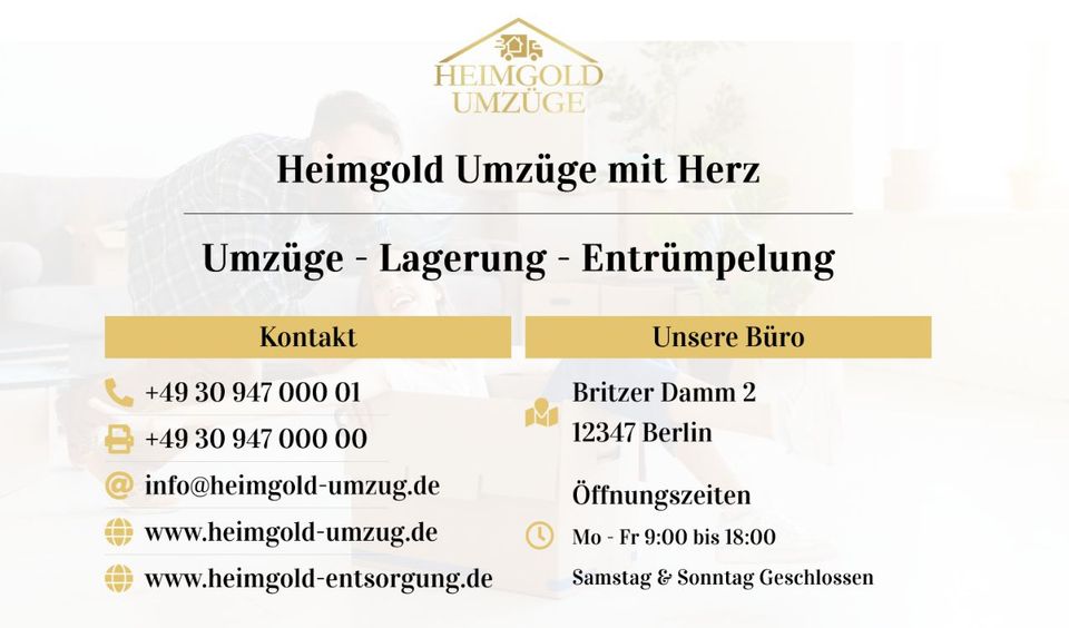 Umzug, Umzüge, Entrümpelung&Entsorgung deutschlandweit ab 39 EUR in Berlin