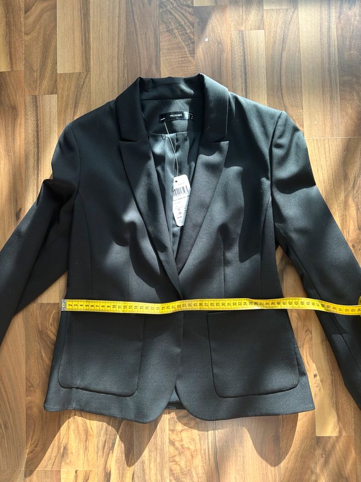 Hallhuber NEU schwarz Sakko Blazer Business Wolle  36/S in Düsseldorf