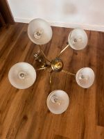 Vintage Lampe, Kronleucher, Gold Bayern - Neustadt a. d. Waldnaab Vorschau