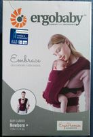 Ergo Baby Embrace Babytrage  Burgund Neugeborenentrage Niedersachsen - Luckau (Wendland) Vorschau